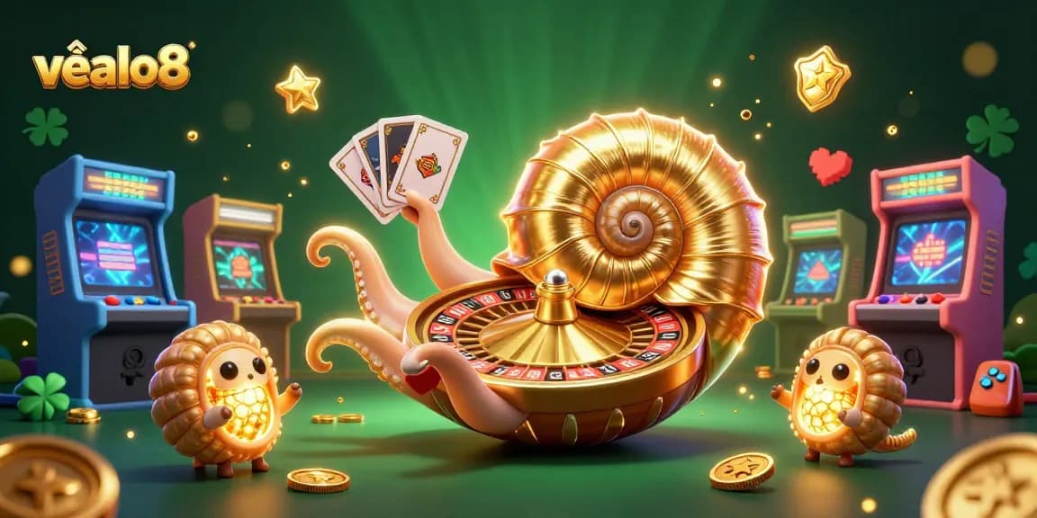 Engage in the thrilling world of về alo8 with an enchanting 3D illustration of casino elements.