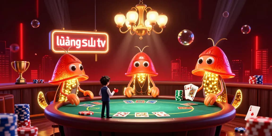 Experience live sports betting at lương sơn tv with vibrant glowworms lighting up a dynamic casino atmosphere, showcasing action and excitement.