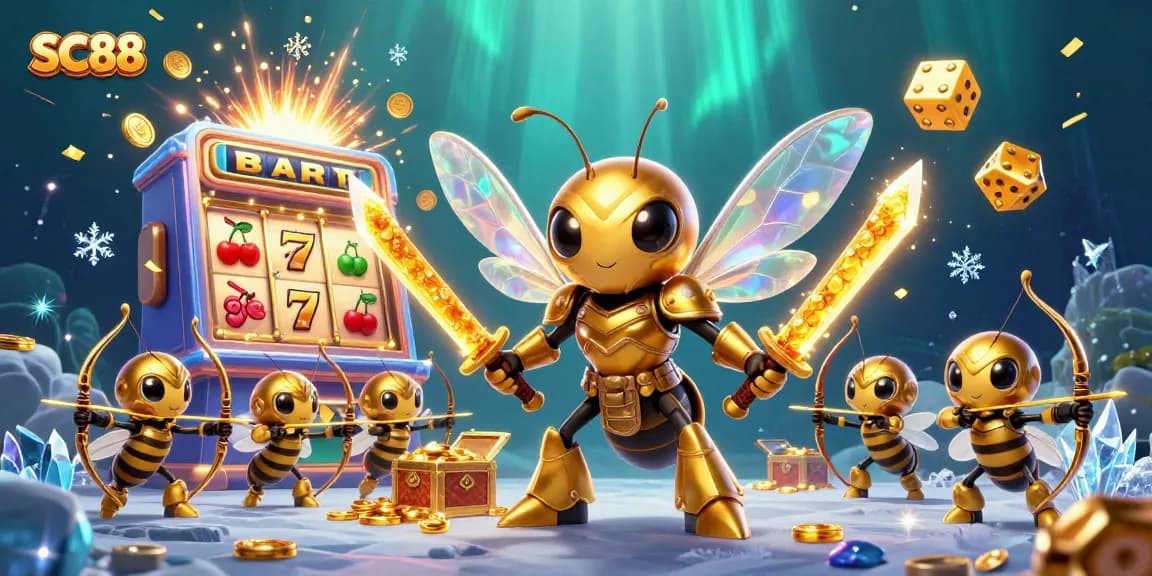 Engage with SC88, featuring a vibrant 3D casino illustration full of action and excitement.