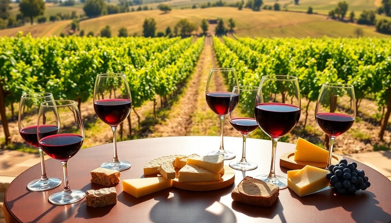 Experience a wine tasting at elevation ten winery clarksburg featuring elegant glasses and lush vineyards.