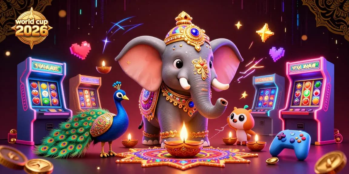 Engage in world cup 2026 excitement with vibrant casino elements and colorful characters in a dynamic scene.