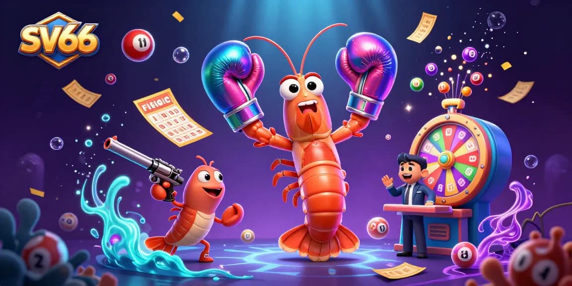 Experience thrilling gameplay at sv66 with vibrant lottery elements and animated characters!