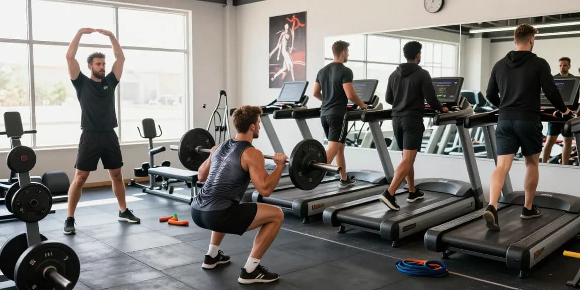 Men exercising in performance-focused gym clothes, showcasing Gym clothes Men designed for comfort and durability.