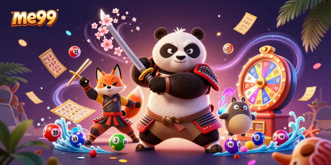 Experience thrilling gameplay with me99's vibrant gaming characters and action-packed casino elements.