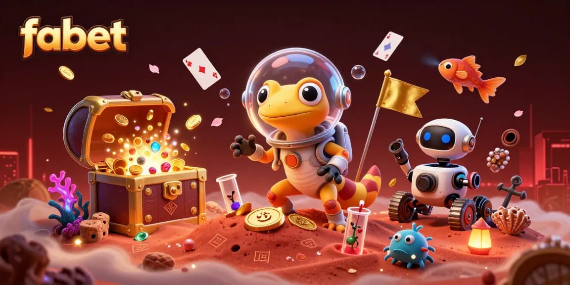 Experience fabet thrills as a Martian gecko finds a buried casino in a vibrant alien world.