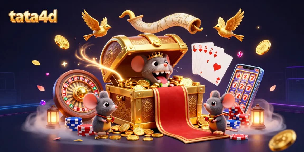 Engage with tata4d's golden rewards in this vibrant 3D casino adventure.