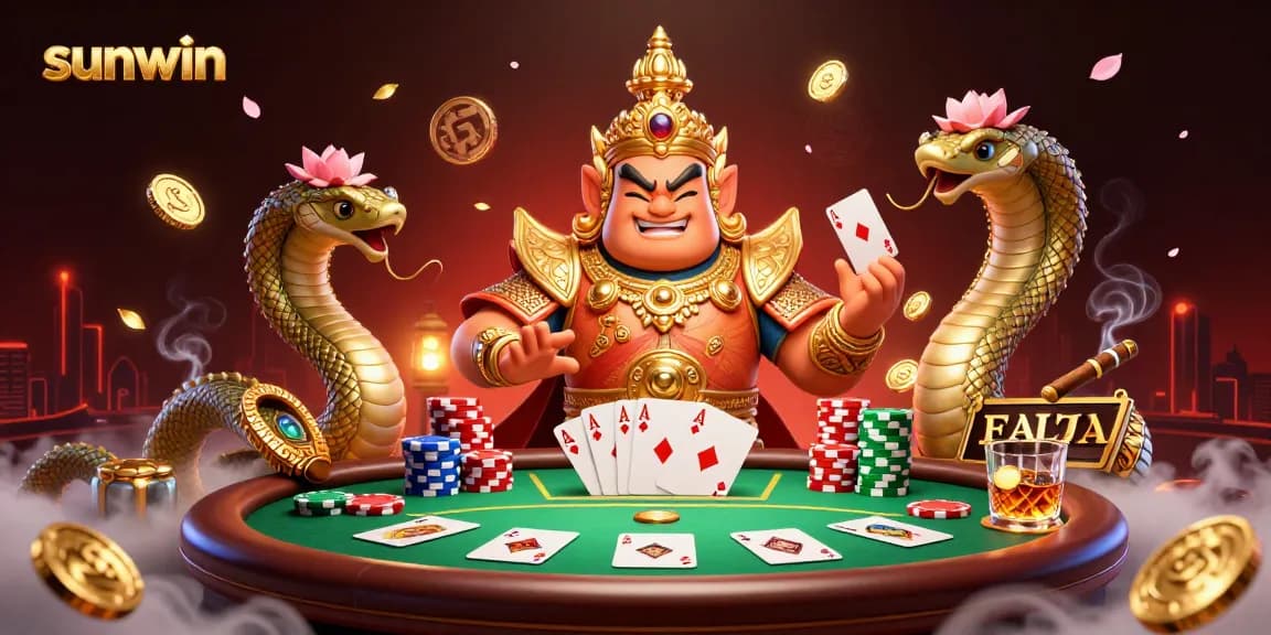 Engage with sunwin, an exciting poker scene featuring vibrant characters and high-stakes elements.