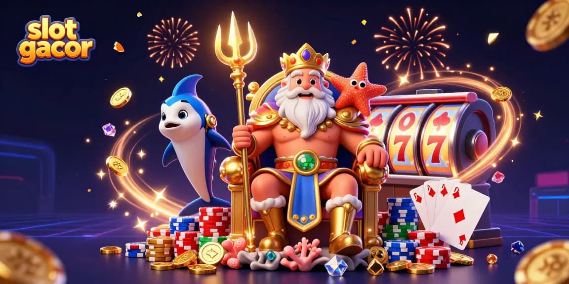 Play exciting slot gacor with vibrant characters and dynamic casino elements for winning moments.