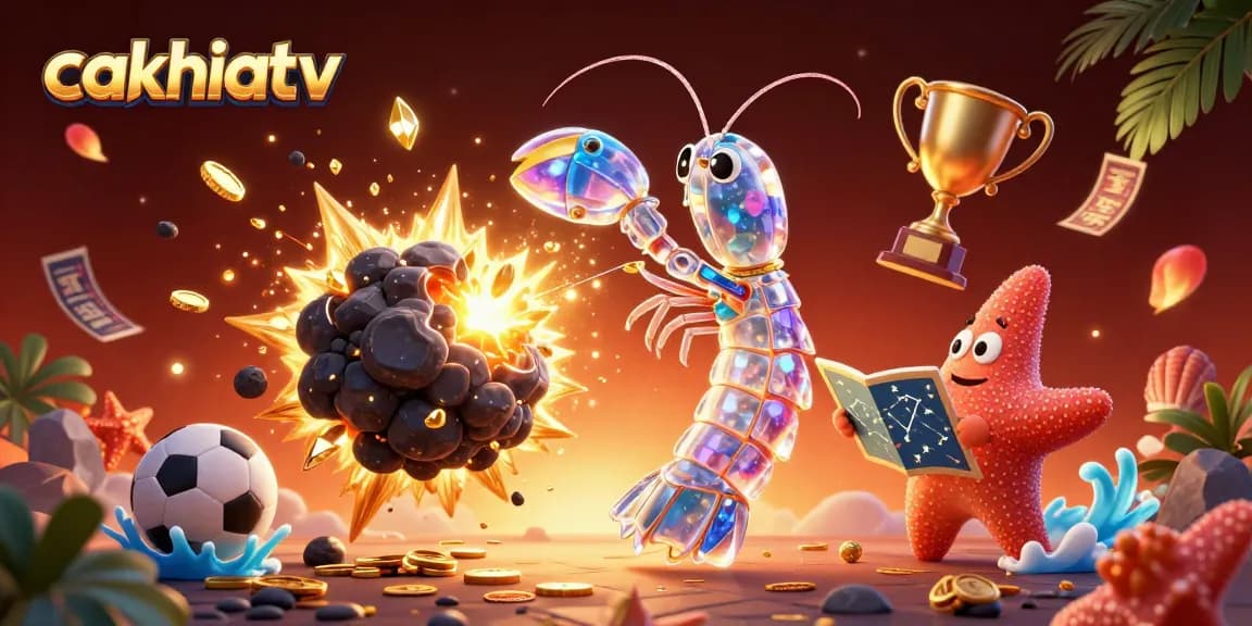 Experience cakhiatv's thrilling sports betting action with dynamic gaming elements and colorful visuals.