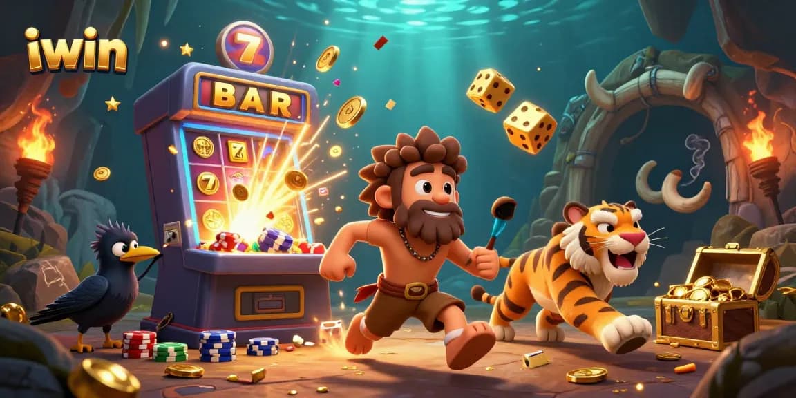 Experience the thrill of iwin’s prehistoric casino with a vibrant dynamic scene full of excitement.
