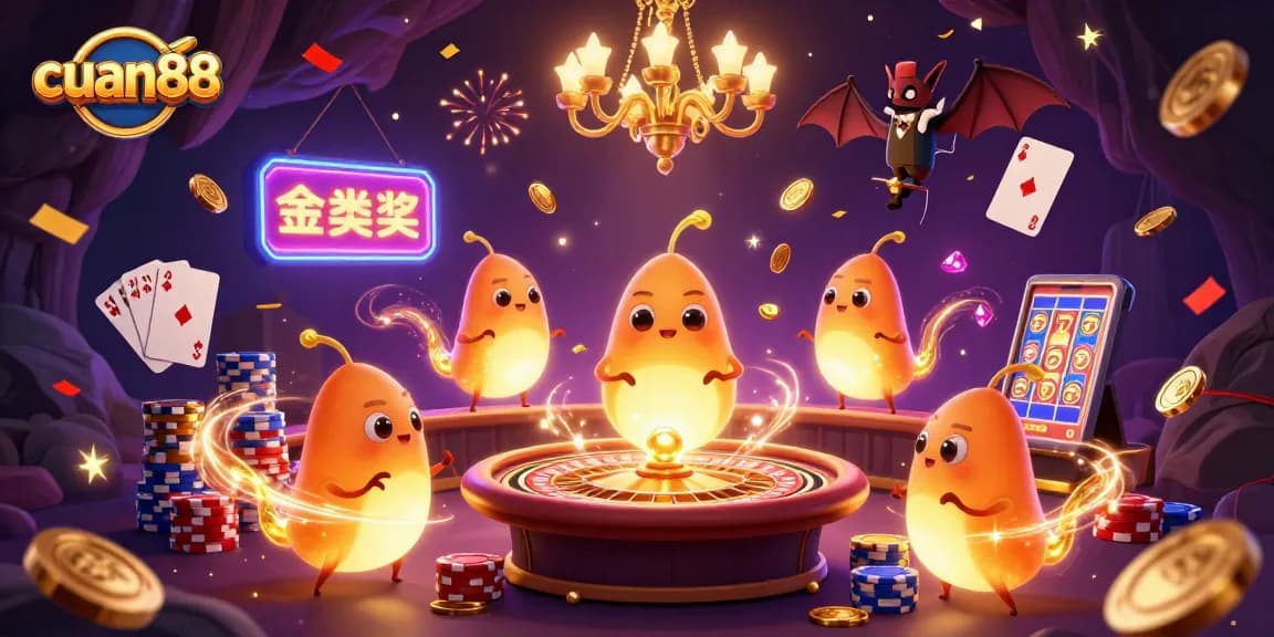 Gali keberuntungan dengan cuan88 di kasino unik yang dipenuhi koin emas dan permata.