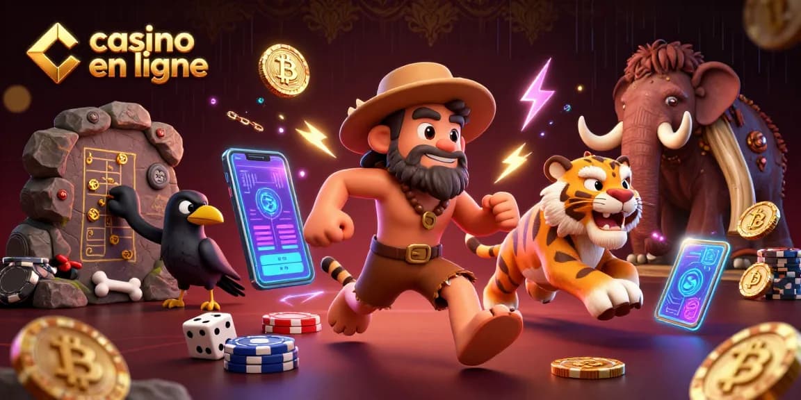 Gérez le casino en ligne avec un duo préhistorique et des technologies modernes.