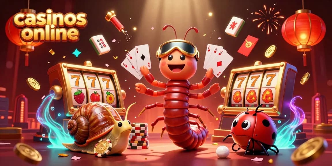 Disfruta de juegos en casinos online con este colorido crupier de cartas y fichas brillantes.