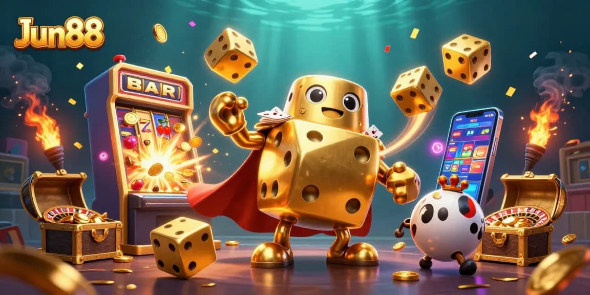Experience thrilling gaming adventures with Jun88's captivating casino visuals.