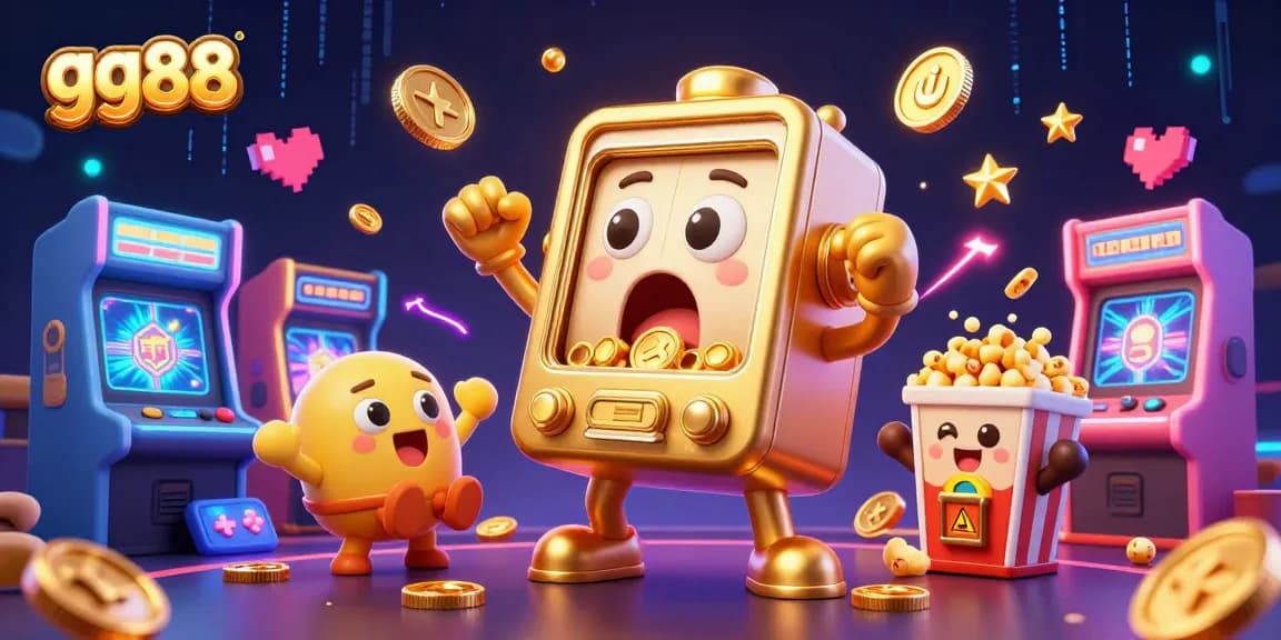 Win big at gg88 with a golden slot machine jackpot and cheering characters in an electrifying casino scene.