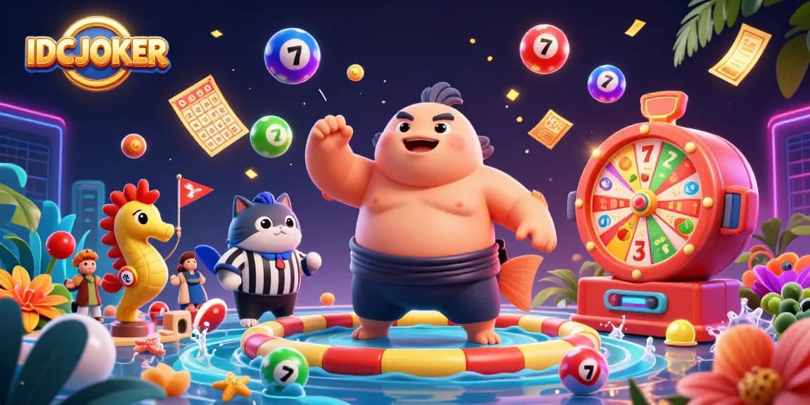 IDCJOKER brings thrilling gameplay to life with vibrant slot elements and a lively underwater scene filled with action.