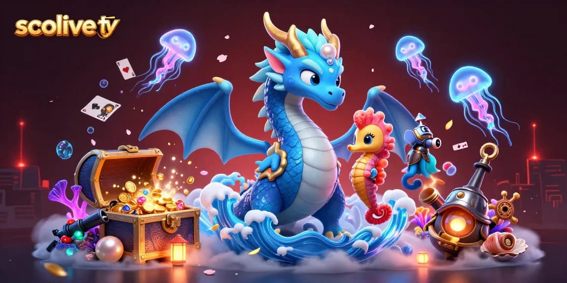 Experience thrilling action with Socolive TV's dynamic casino gaming scene featuring vibrant characters and elements.
