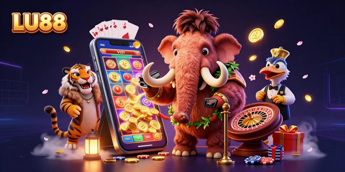 Join the excitement at LU88 with vibrant casino characters and games!