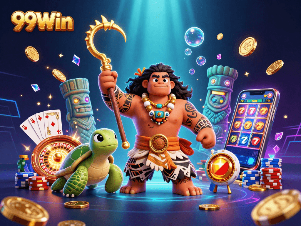 Experience thrilling games at 99Win with vibrant casino elements showcasing excitement and rewards.