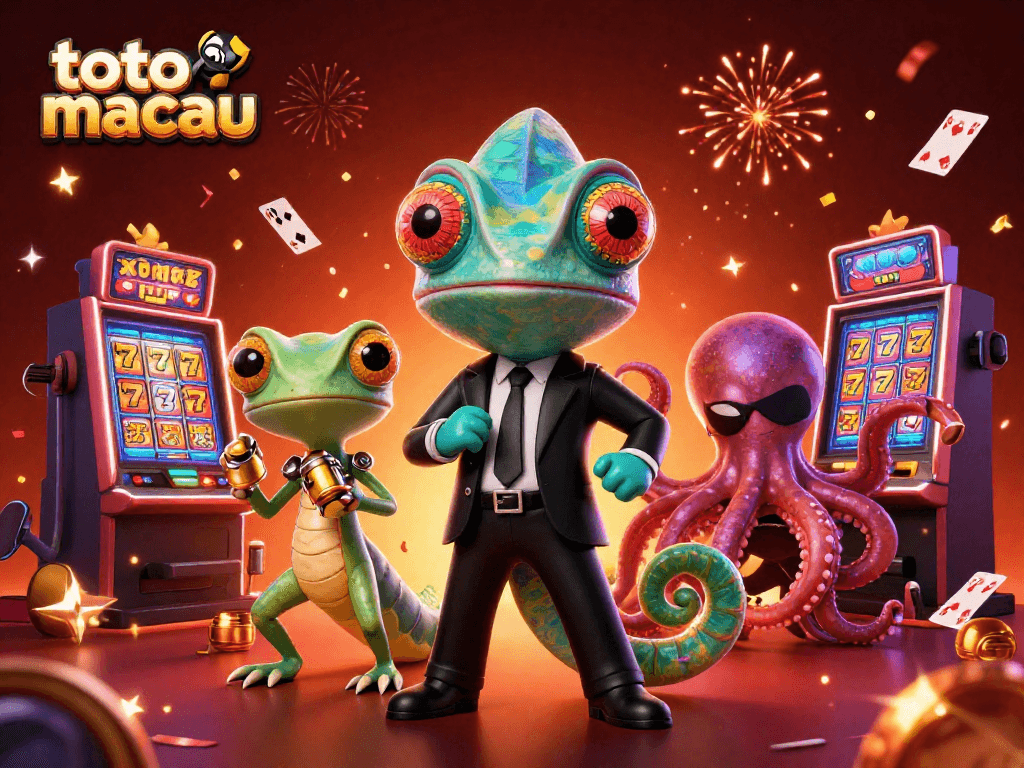 Engage with thrilling toto macau slot machines in a vibrant digital casino scene full of excitement.