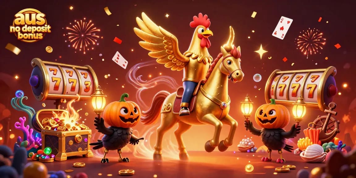 Play and win with the exclusive aus no deposit bonus offers featuring lively casino characters.
