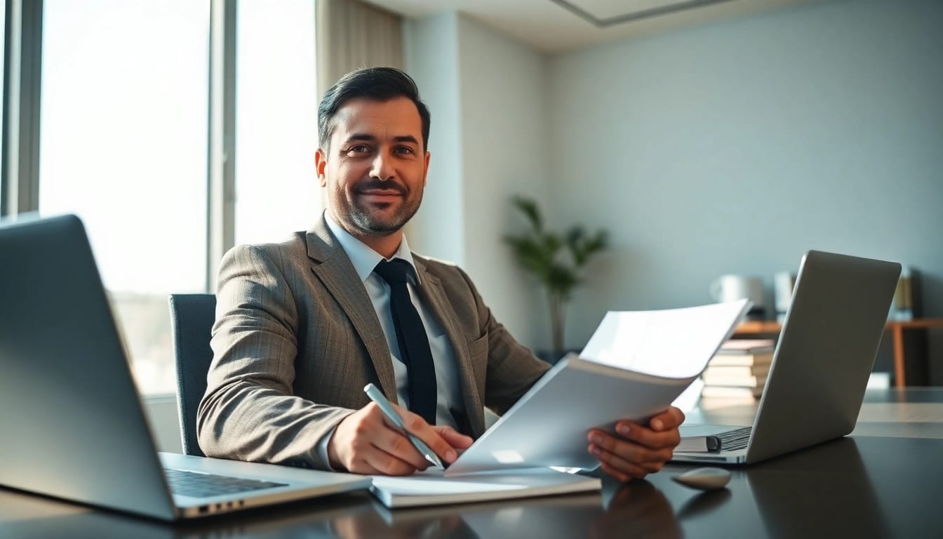 Stuart Divorce Lawyer providing legal consultation in a professional office setting.