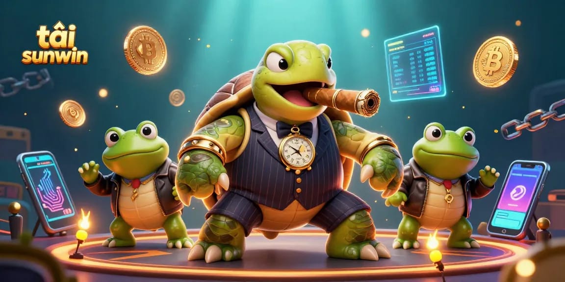 Engage in exciting gameplay with tải sunwin in a vibrant, animated casino setup featuring unique characters.