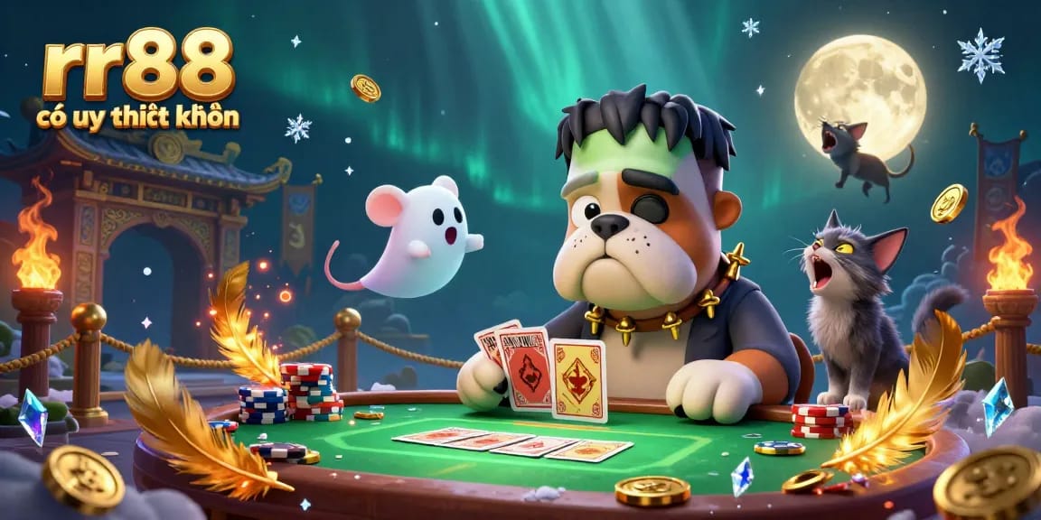 Engage with the exciting world of online casinos with rr88 có uy tín không highlighting colorful characters and rich gaming elements.