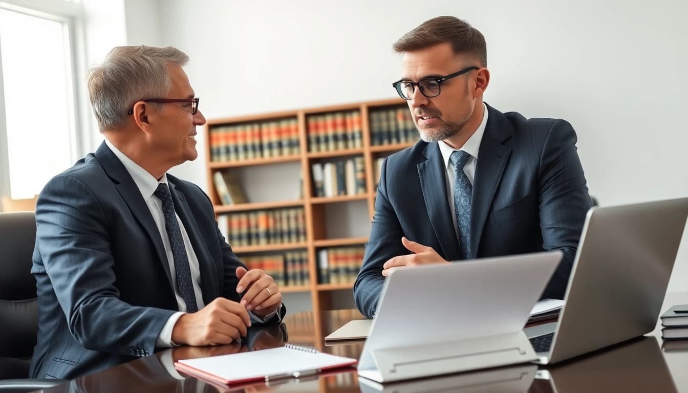 Bridgeport Criminal Defense Lawyer advising a client in a professional legal setting.