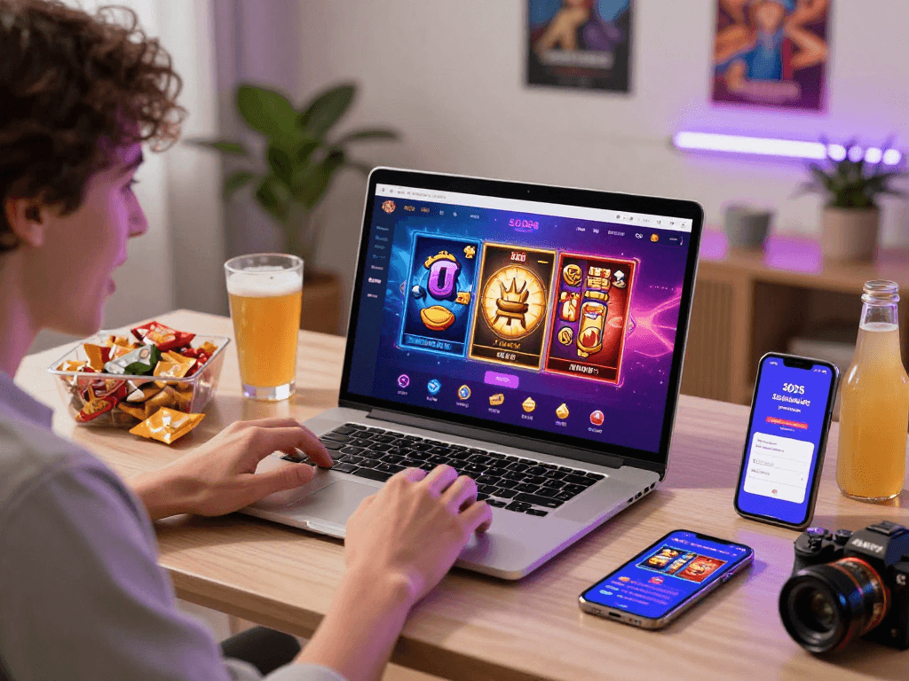 Pengguna bermain slot88 di platform perjudian online yang ceria dan menarik.