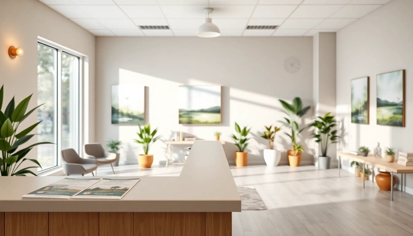 Welcoming wellness clinic designed to promote holistic health in a serene environment.