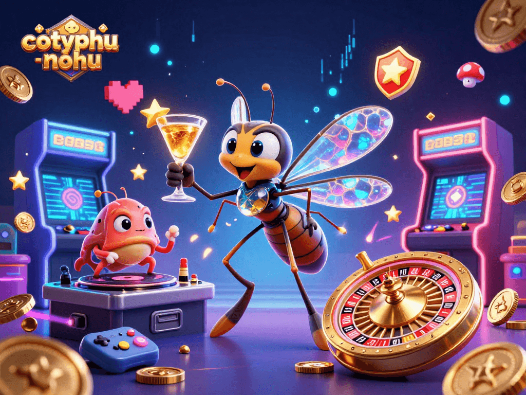 Experience the strategy and excitement of cotyphu-nohu with this vibrant casino-inspired illustration.