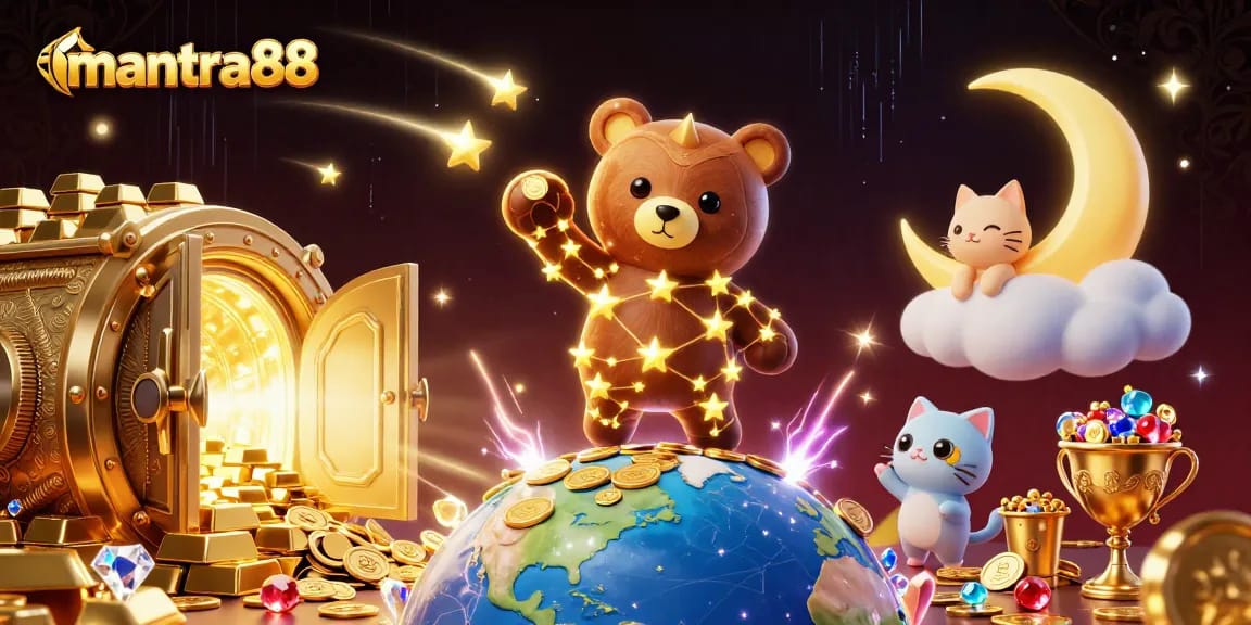 Experience mantra88's thrilling gaming world with gleaming treasures and animated fantasy characters.