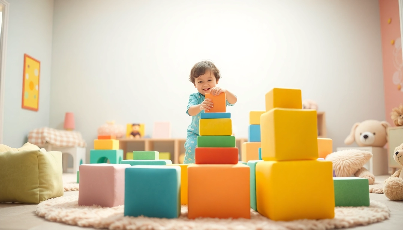 Click here to learn more about soft building blocks enhancing children's playful creativity.