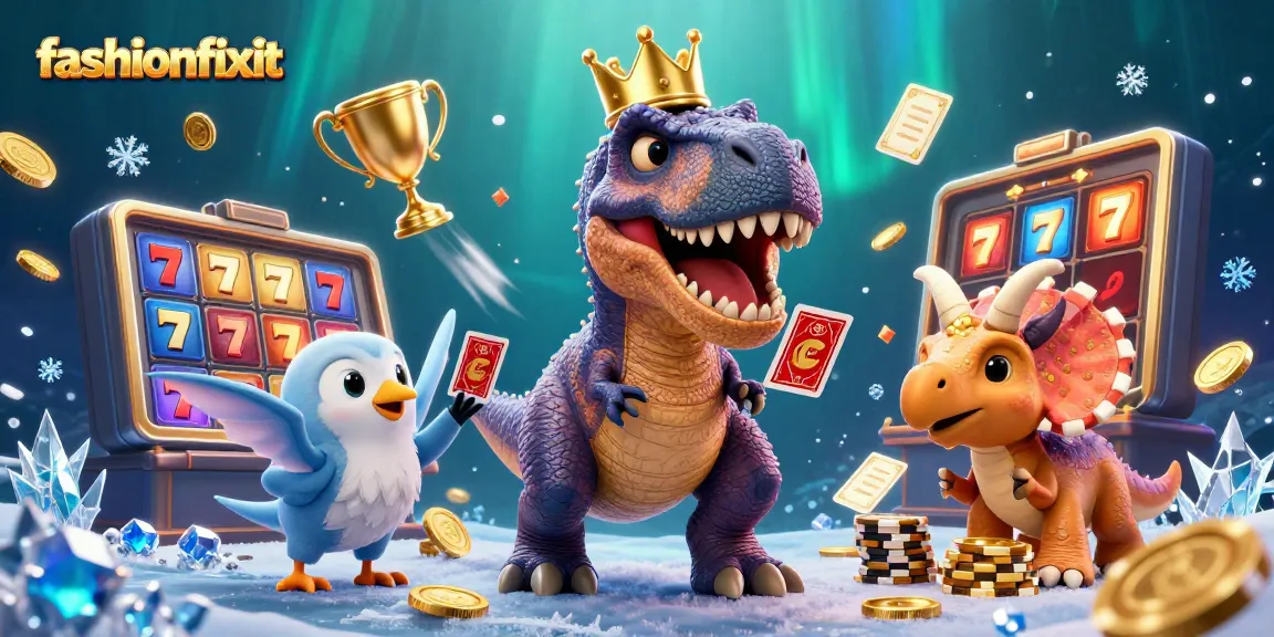 Engage in winning strategies at fashionfixit with a fun casino-themed cartoon illustration.