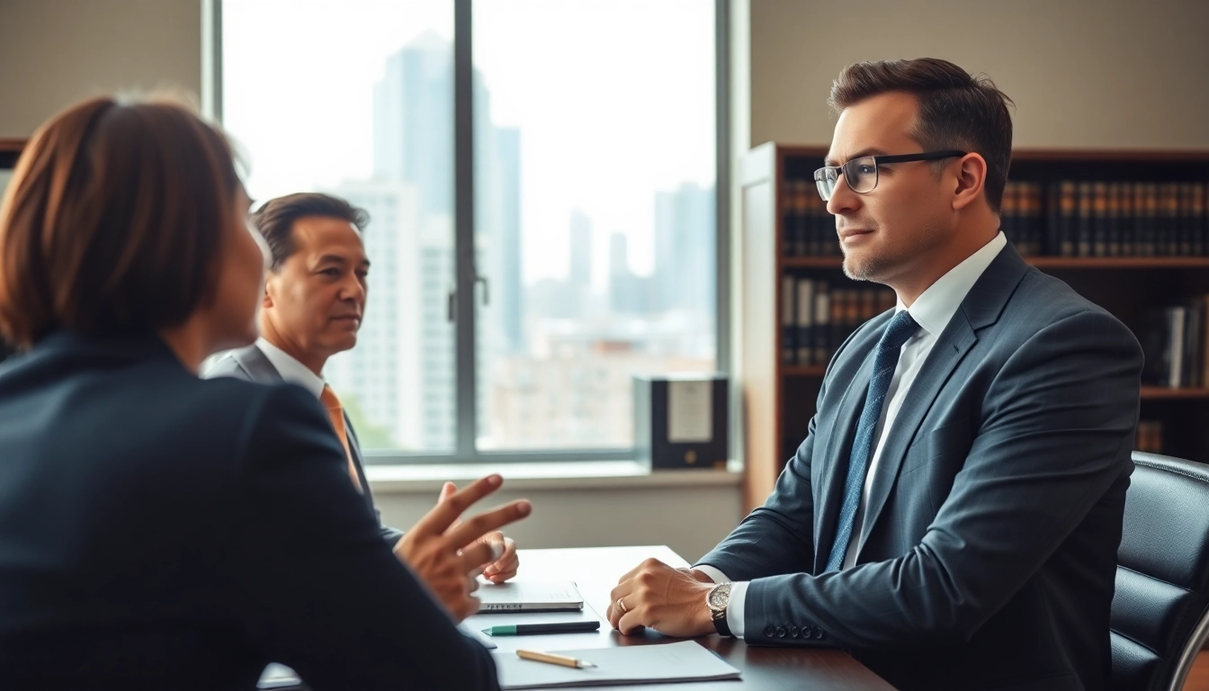 Consultation with an Atlanta DUI Lawyer showcasing legal expertise and support.