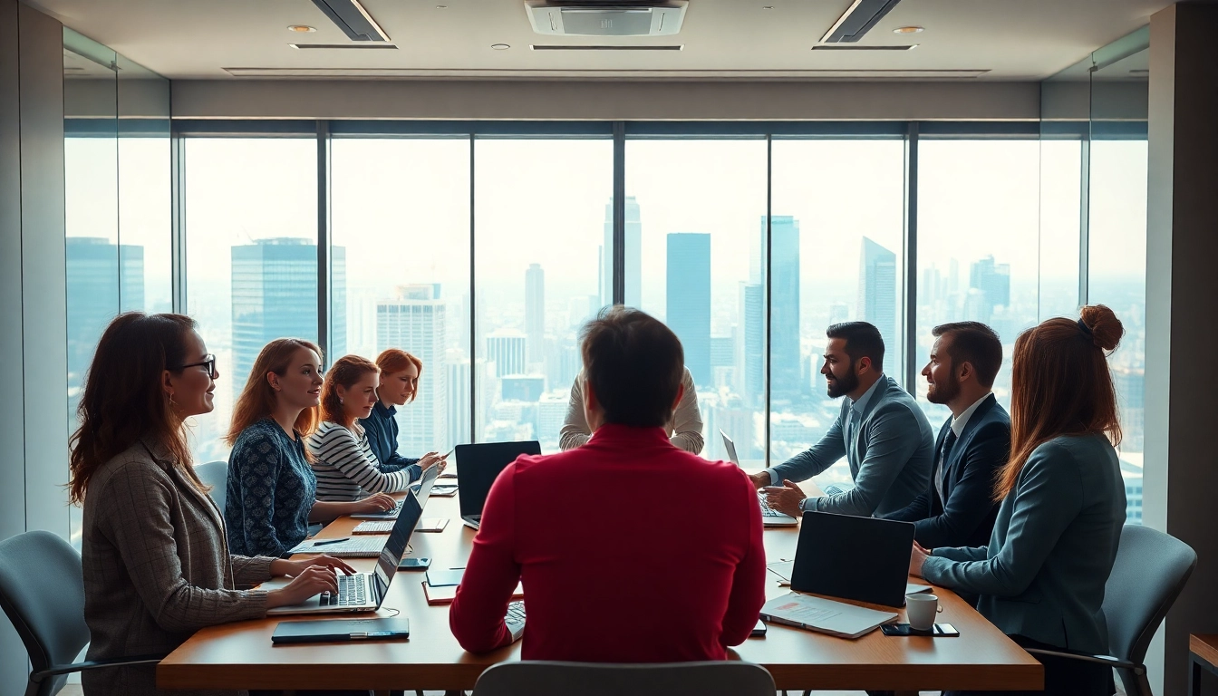 HR professionals collaborating in a meeting, gaining insights from https://bestofhr.com/ on HR strategies.