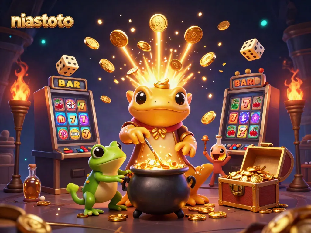 Engage with niastoto's thrilling world of online gaming, featuring dynamic slot machines and magical alchemy.
