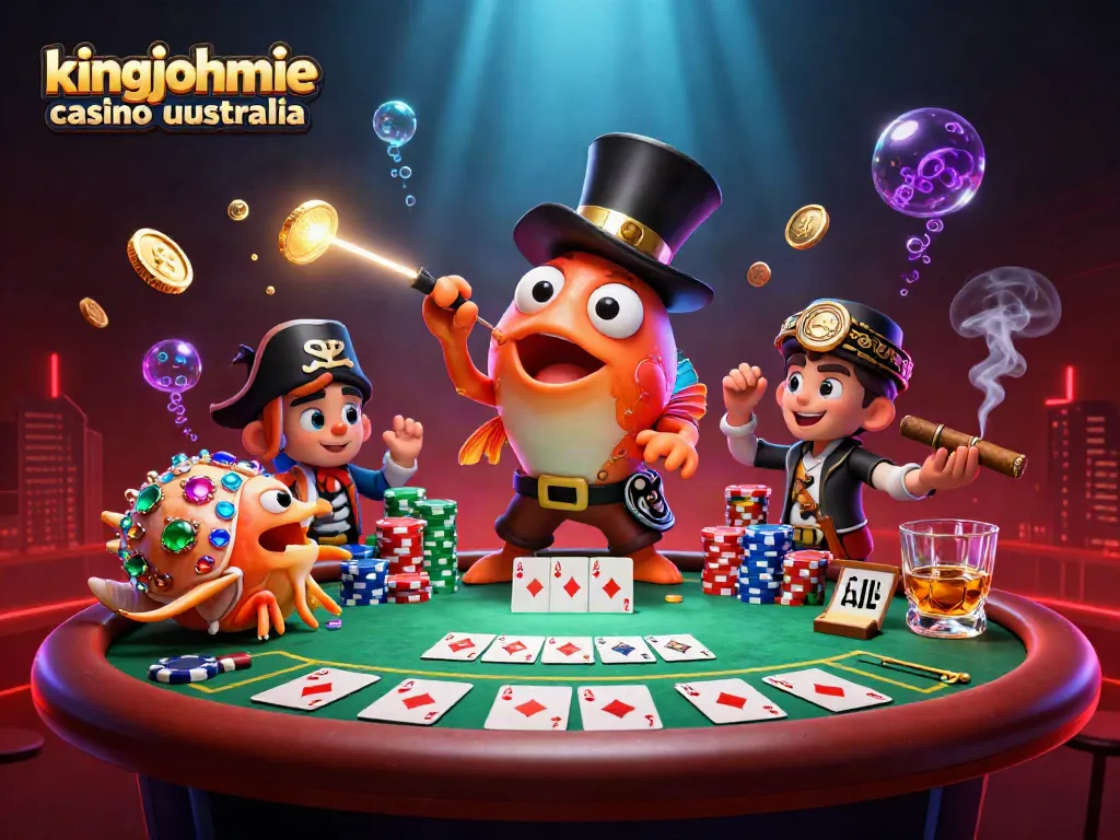 Experience thrilling gameplay at kingjohnnie casino australia with vibrant poker action and unique characters.