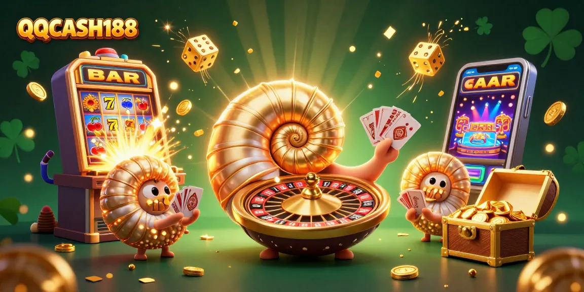 Experience QQCASH188 excitement with a vibrant jackpot scene featuring themed elements and characters.