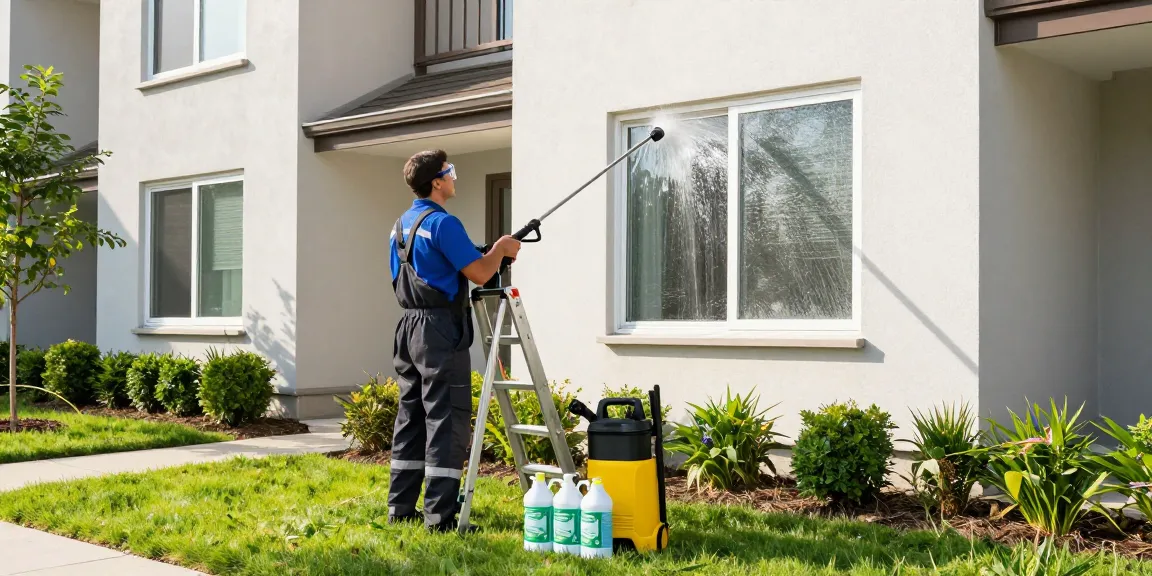 Fassadenreinigung Arnsberg mit professionellen Technikern und modernem Equipment