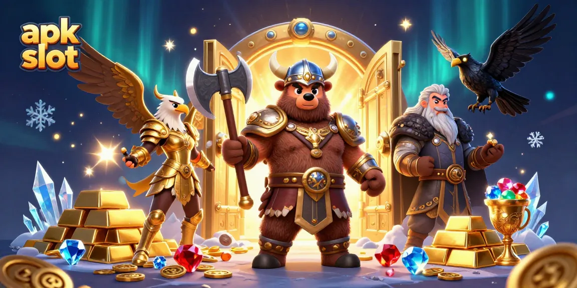 Menangkan apk slot dengan keberuntungan dari Viking, elang Valkyrie dan harta karun berkilauan.