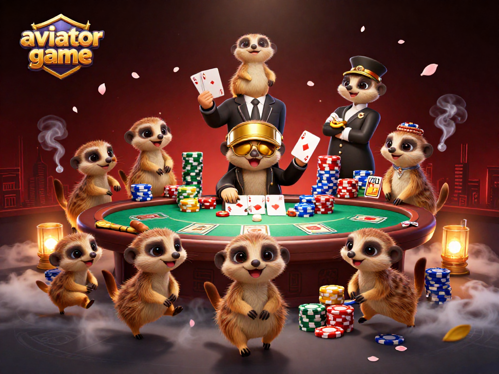 Experience the thrilling aviator game action in this vibrant, detailed casino scene.
