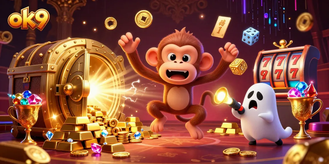 Experience the thrill of ok9 casino games with a poltergeist monkey and treasure around!