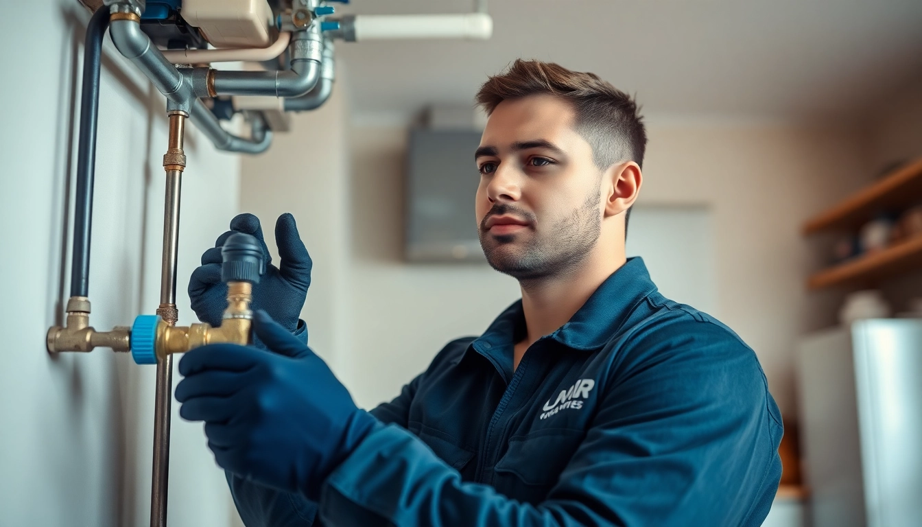 Experienced plumber servicing a heating system in London, highlighting wefix london's reliable service.