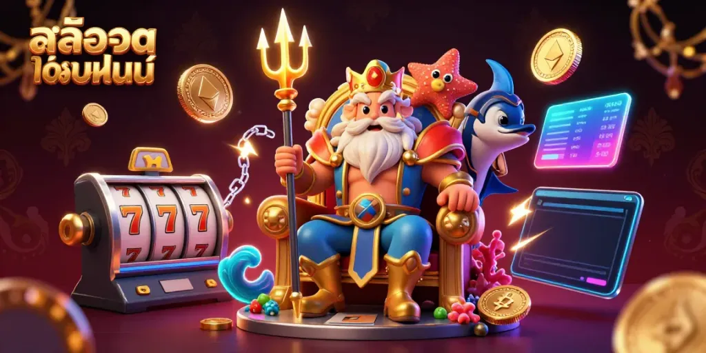 Experience thrilling สล็อตออนไลน์ action with vibrant characters, neon elements, and dynamic casino visuals.