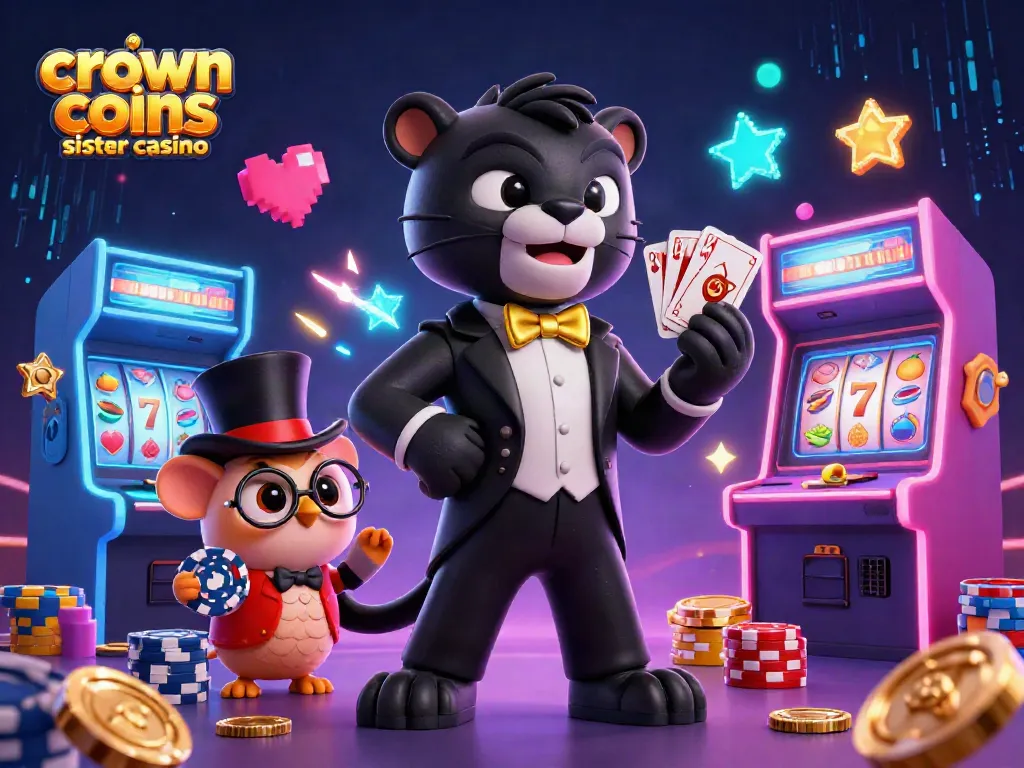 Engage in gaming action with crown coins sister casino featuring vibrant characters and dynamic elements.