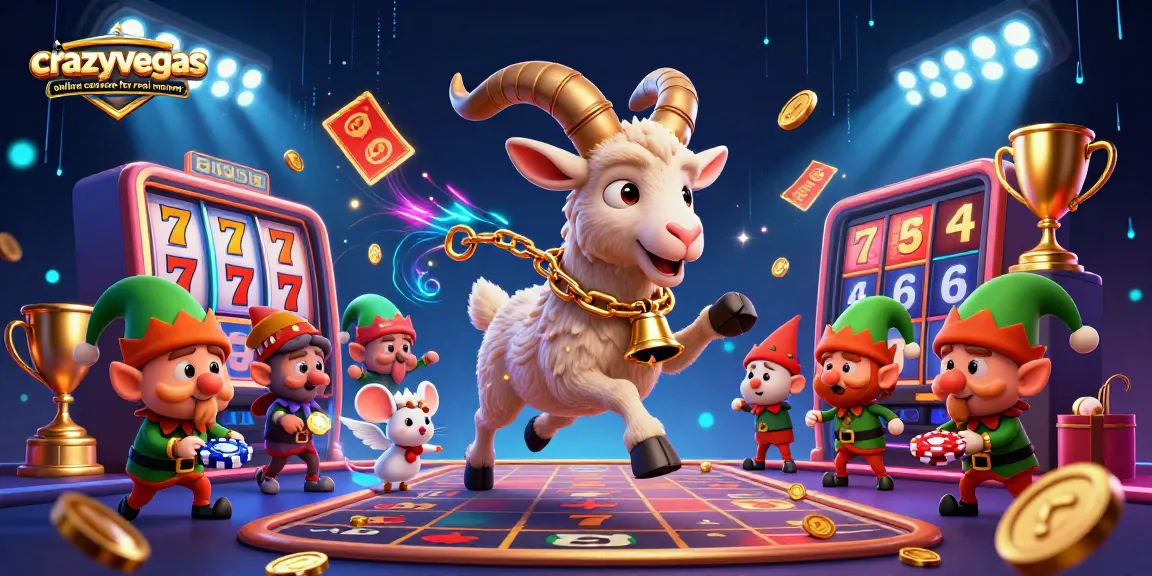 Experience thrilling gameplay at crazyvegas online casinos for real money with exciting slot reels and festive characters!