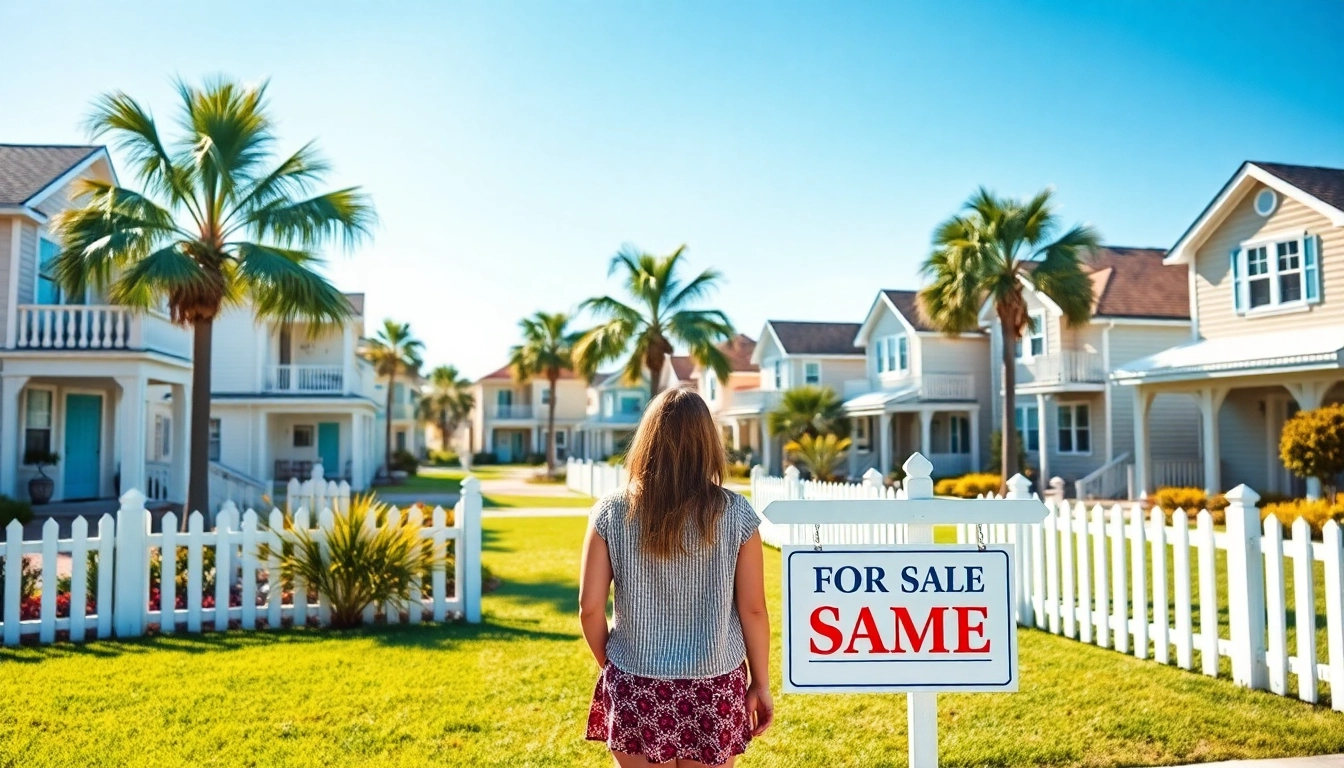 Showcasing cheap homes for sale Pensacola FL in a sunny coastal neighborhood with lush landscaping.