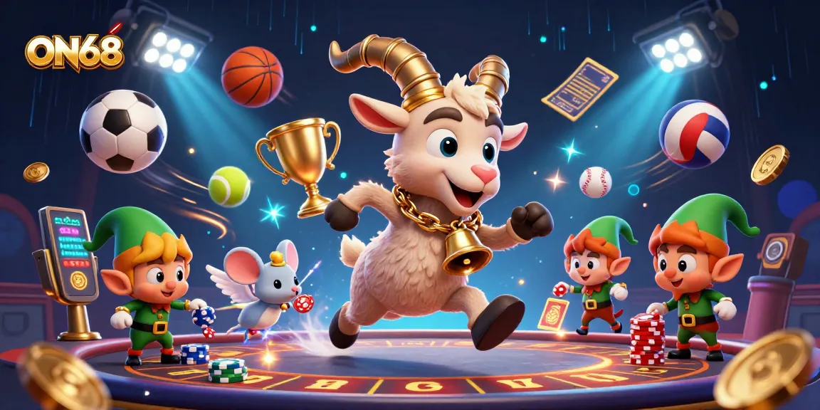 ON68 offers an exciting holiday casino experience with Krampus and playful characters amidst dynamic gaming elements.
